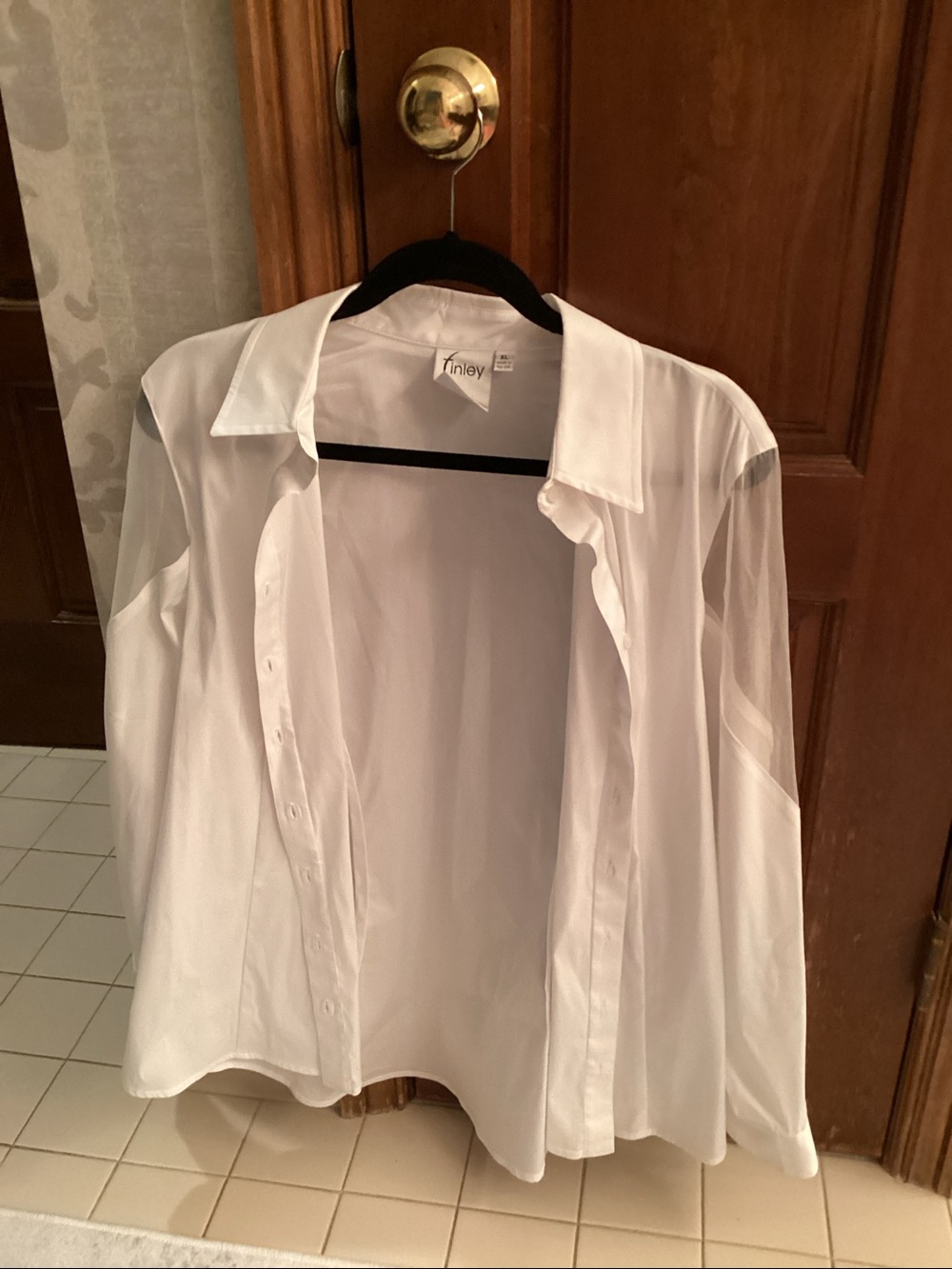 Finley White Women's Button-Front Dress Shirt